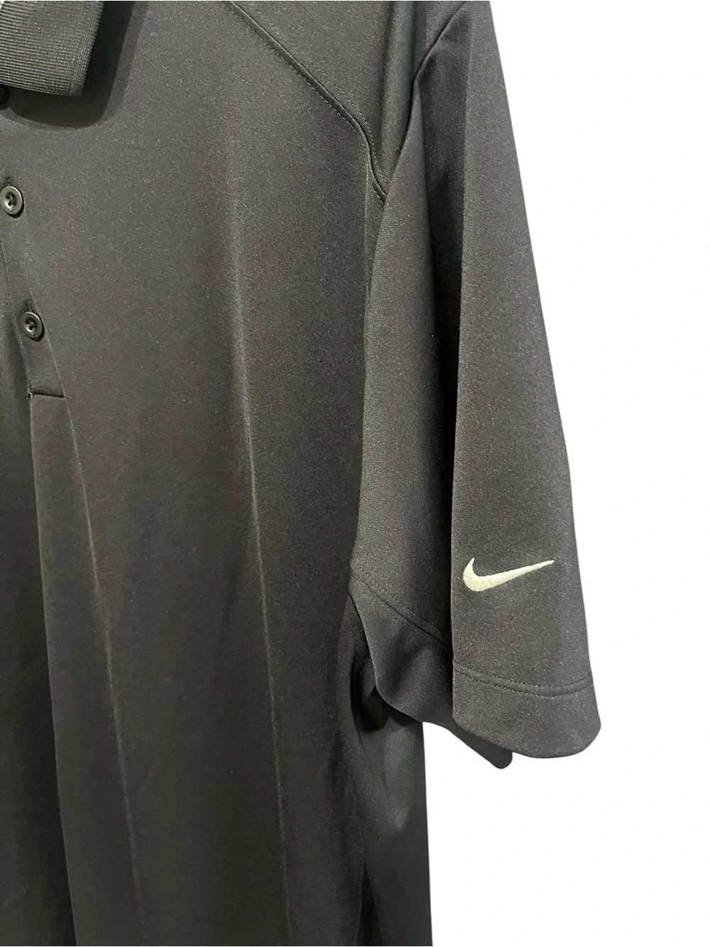 Nike Golf Men’s Short Sleeve Black Polo Shirt - Size Large